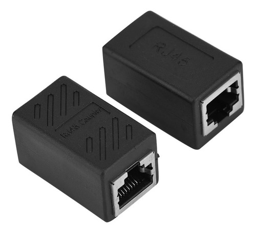 Tbest Acoplador Red Ethernet 2 Pieza Rj45 Fe Lan Para Cable