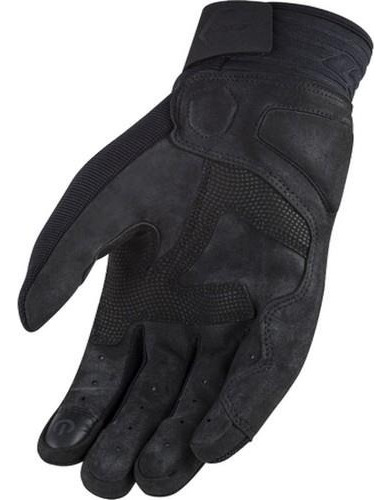 Guantes Moto Ls2 Al Terrain De Piel Con Protecciónes Y Touch Color Negro Talla S