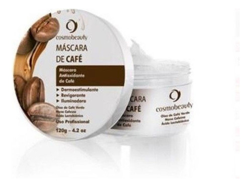 Máscara De Café Clareador Esfoliante Cosmobeauty 120g Tipo De Pele Todo Tipo De Pele