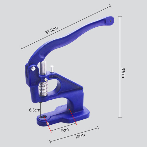 Prensa Manual Máquina Botón A Presión Ojal Remaches