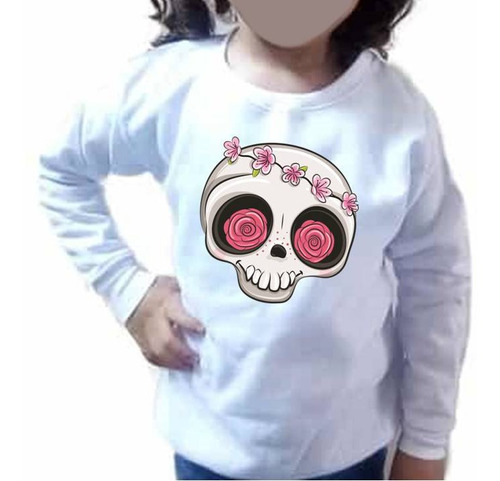 Sudadera Color Blanco Talla Infantil - Halloween - 2019b