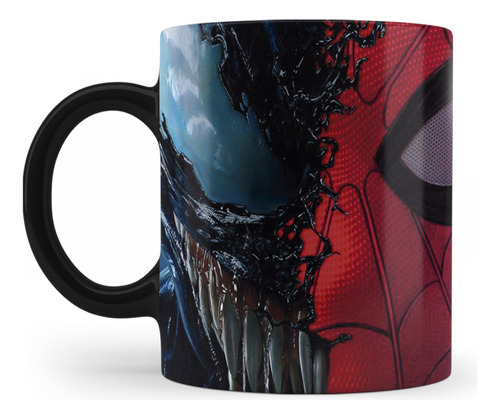 Taza Mágica Personalizada Venom & Hombre Araña