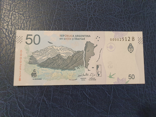 50 Pesos Condor B Numeración Baja Sin Circular Unc 00002512