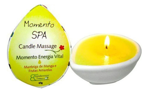 Vela Para Massagem Com Óleo Energia Vital