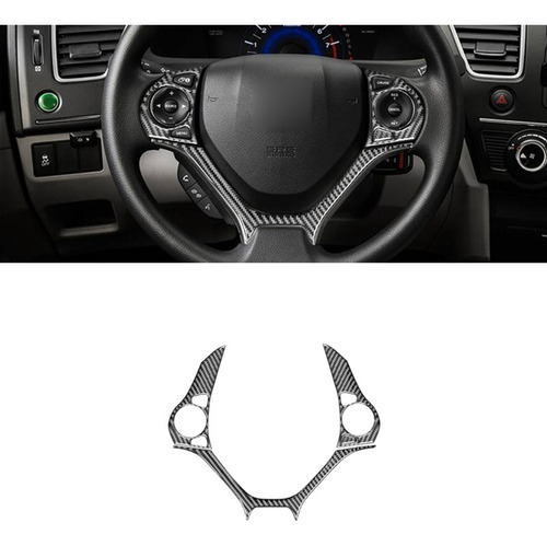 // Fibra De Carbono Para O Civic 9th 2012-2015: Volante De