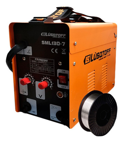 Soldadora Mig Lusqtoff Sml130 Flux 120a + Alambre + Escuadra