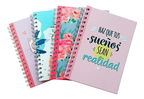 2 Cuadernos Rayados Tapa Dura 15 Cm X 21 Cm 80 Hojas 