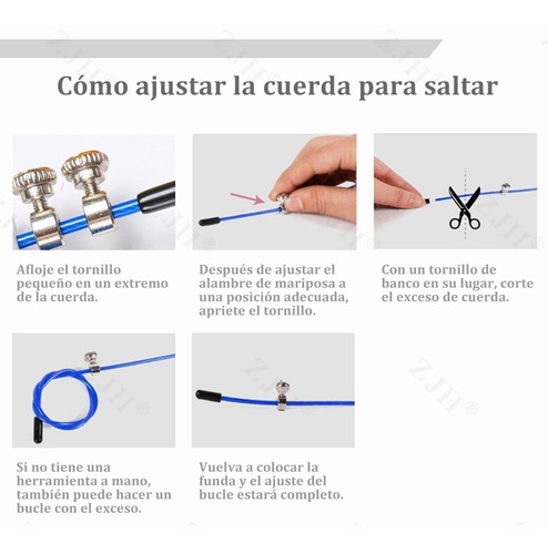 Imagen 6 de 6 de Cuerda De Saltar Para Entrenamiento De Crossfit, Mma, Boxeo