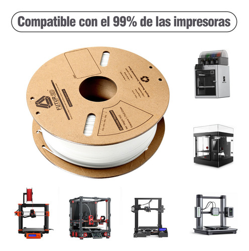 Futur 3d Filamento Pla+ Impresora 3d De 1,75 Mm/1 Kg Pla+ Color Verde