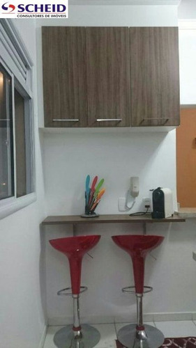 Imagem 12 de 15 de Lindo Apto 2 Dor 1 Vg Repleto Em Armarios Embutidos (cliente Só Retira Os Eletrodomesticos) - Mr52337