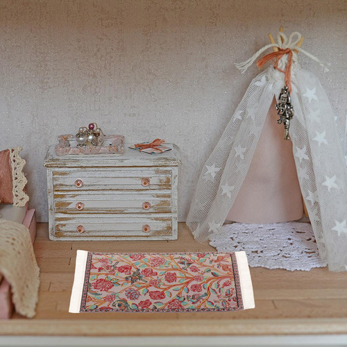 Alfombra Para Casa De Muñecas En Miniatura 1:12, Mini