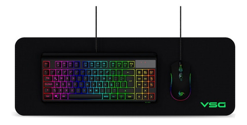 Kit Vsg Gamer Pyxis 3en1 Teclado/padmouse/mouse