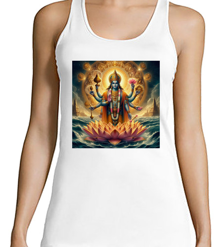 Musculosa Mujer Vishnu Preservador Hindú Dharma Dios M4