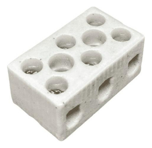 10 Un. Conector de cable de cerámica de porcelana, 10 mm, 3 polos