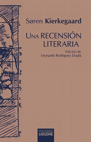 Libro Una Recension Literaria - Kierkegaard, Soren