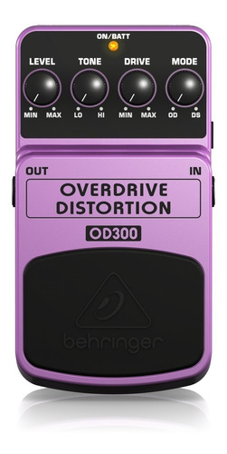 Pedal Overdrive Behringer Od300 + Garantía