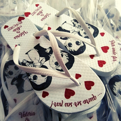 Imagem 6 de 7 de Chinelo Personalizado Para Madrinhas De Casamento Noivinhos