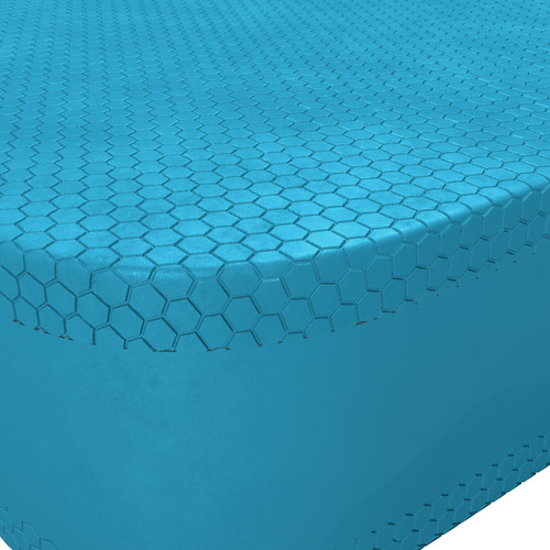 Bloque De Espuma Pilates Pequeño: 39x24x6 Cm Azul Domyos