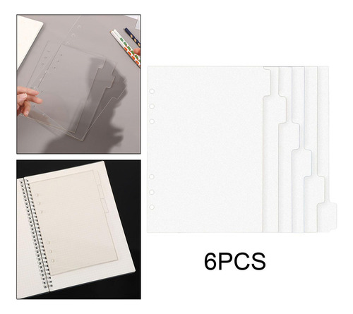 Carpeta De 6 Hojas, Separadores De Cuaderno De Bolsillo, A7