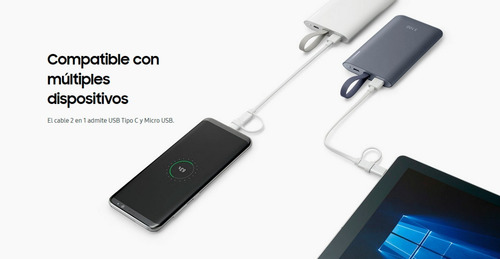 Samsung Power Bank 5100 Batería Portable Usb-c Carga Rápida