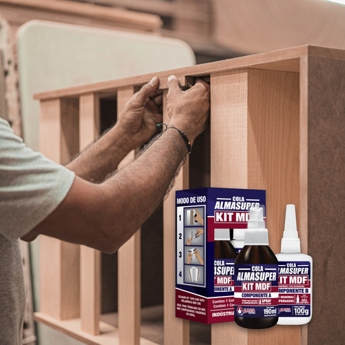 12 Uni Kit Mdf Almasuper Cola Instantânea Primer Catalisador