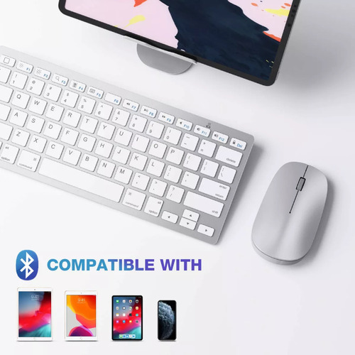 Teclado Mouse Inalámbrico Weibo Wb8066 Windows Mac Ios