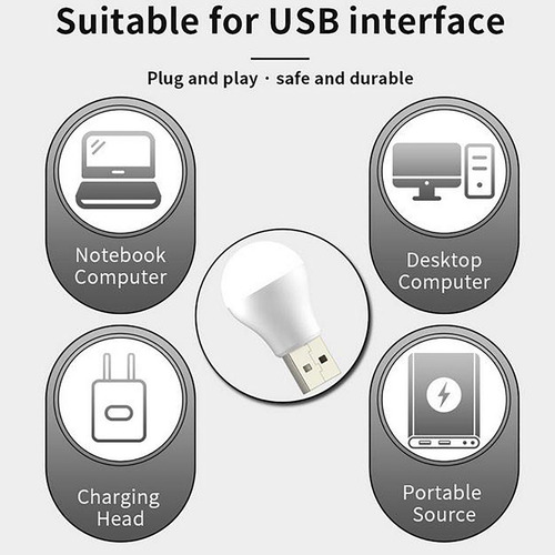 Lámpara De Mesa Usb Con Protección Ocular Nocturna Led De
