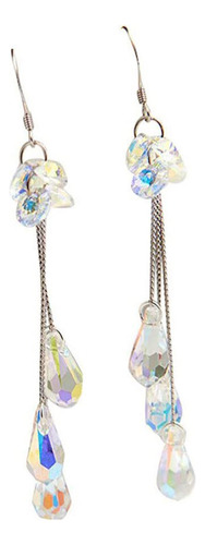 Para Pendientes Largos De Cristal Trend S Simple Color Para
