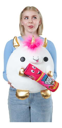 Zuru Snackles Peluche Super Tamaño 35 Cm Plush Squishy Suave Color Unicorn And Bazooka