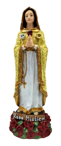 Mayoreo 3 Piezas De La Virgen De La Rosa Mística 22cm Amarillo