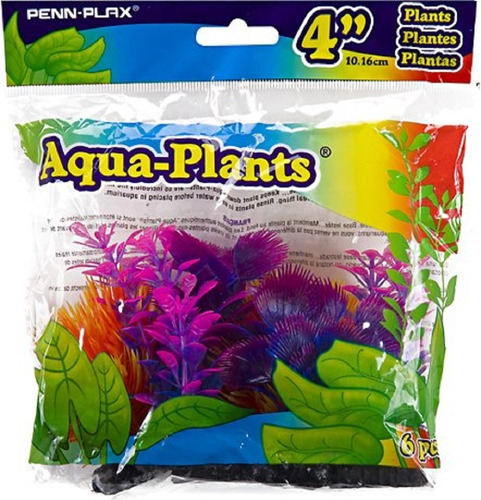 Planta Artificial Penn Plax 10 Cms X 6u Acuario Pecera