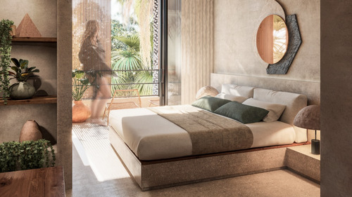 Departamento En Venta En Tulum, Quintana Roo, Aflora, Rodeado De Una Bella Laguna Artificial