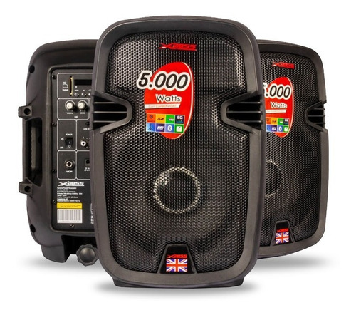 Imagen 1 de 2 de Parlante X-boss Bk800 Bd5000 W Usb, Tarjeta Sd, Bt, Aux, Led