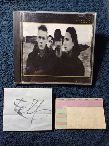 U2 The Joshua Tree Cd Usa + Firma Flea + Entrada Pop Mart 98