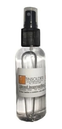 Álcool Isopropílico Spray 100% Puro Limpeza Cel 120ml 