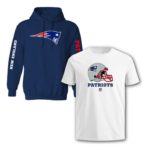 Paquete: Sudadera + Playera New England Patriots Sublimada