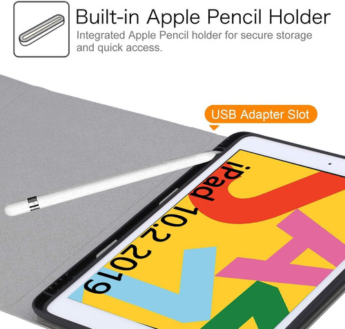 8a Gen Funda Con Teclado Para iPad 10.2 2020 Qhohq Azul 8a Gen Funda Con Teclado Para iPad 10.2 2020 Qhohq Azul
