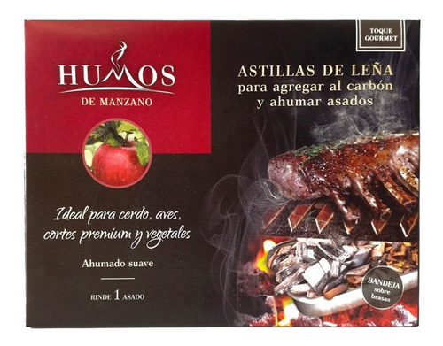 Chips Astillas De Leña Para Ahumar De 140g Manzano Humos