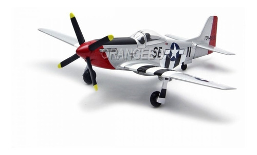 Avião Vintage Fuel N American P51d Mustang 1:44 Autoworld