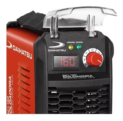 Soldadora Daihatsu S21-160 Inverter 160a + Mascara + Cepillo