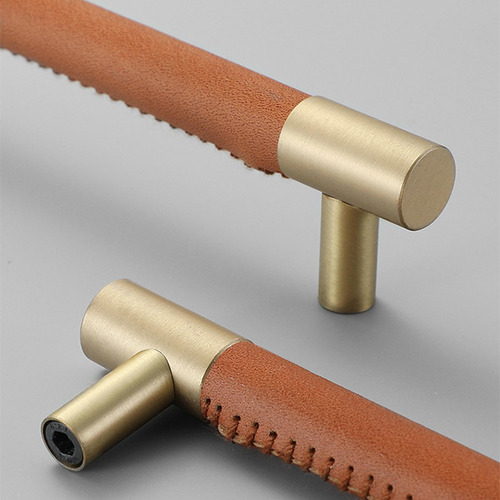 Puxadores De Armário De Cozinha De Latão Maciço 224 Mm