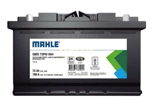 Bateria Mahle Start-stop 72ah 700 Amp - Efb 28cm  X17x19 Cm 