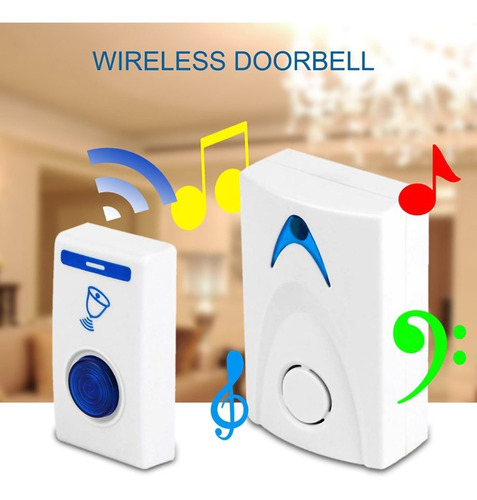 It-Blue SD-175A Campainha Residencial Wireless sem Fio Resistente Água Wifi Branco