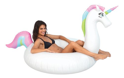 Unicornio Inflable Salvavidas Flotador Para Alberca 75 PuLG