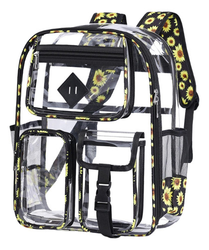 Mochila De Pvc Transparente Impermeable Para Estudiantes De