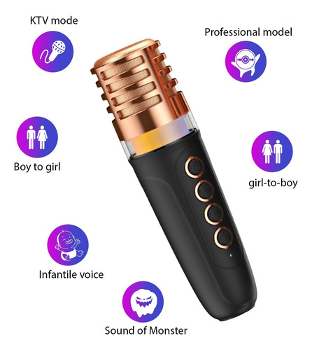 Máquina De Karaoke Con 2 Micrófo Inalámbricos Altavoz Equipo
