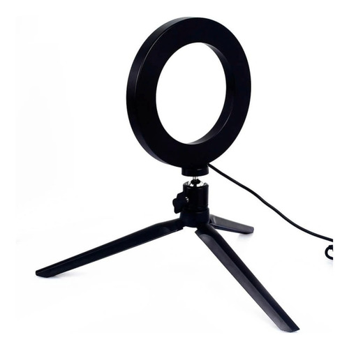 Luz contínua Exbom 3208 tipo aro cor branca-fria