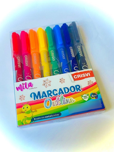 Marcadores Metalizado Outline Crisvi