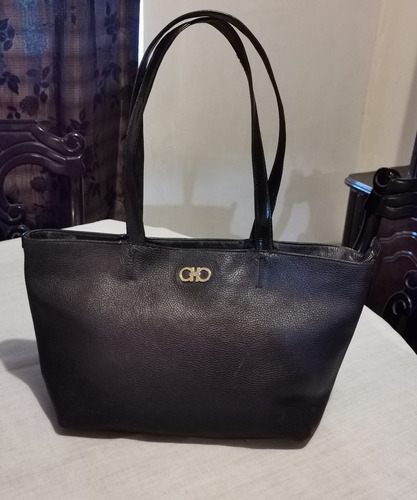 Salvatore Ferragamo Tote Grandote En Piel Vintage Original 