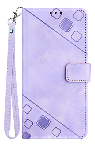 Funda Tipo Cartera Con Tapa En Relieve Para Huawei Y7 2019-e